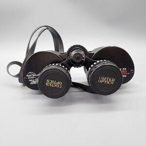 Kurt Muller 7x35 Binoculars Wide Angle Coated Optics w/ Case Vintage